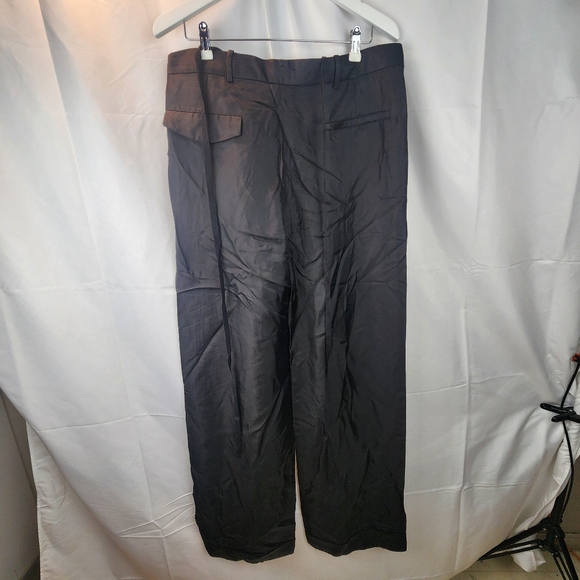 Ann Demeulemeester Bonne Slouchy Satin Trousers In Black size XL(48) BNWT defect - Picture 12 of 16